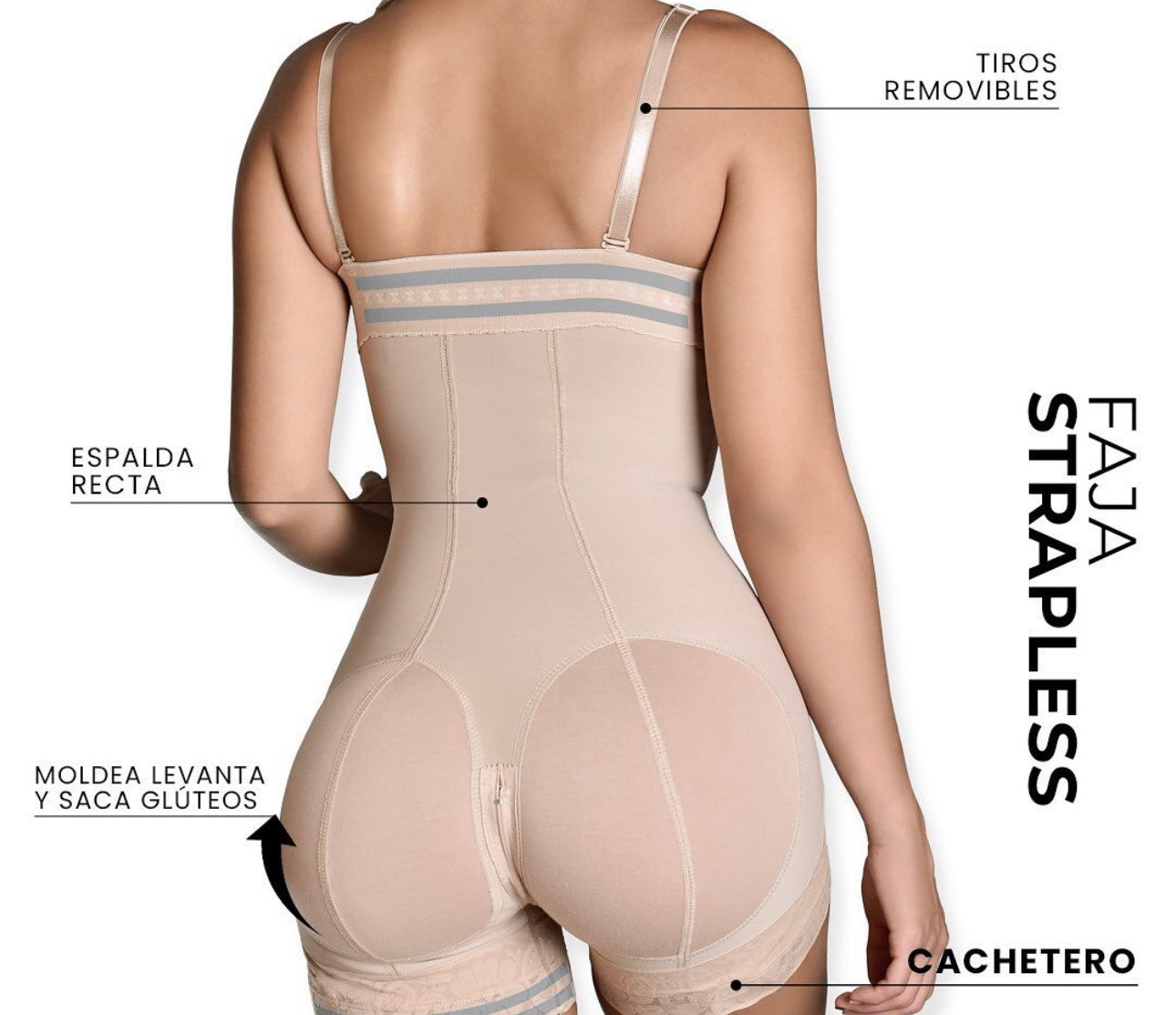 SHORT XTRA ALTO CON 3 HILERAS