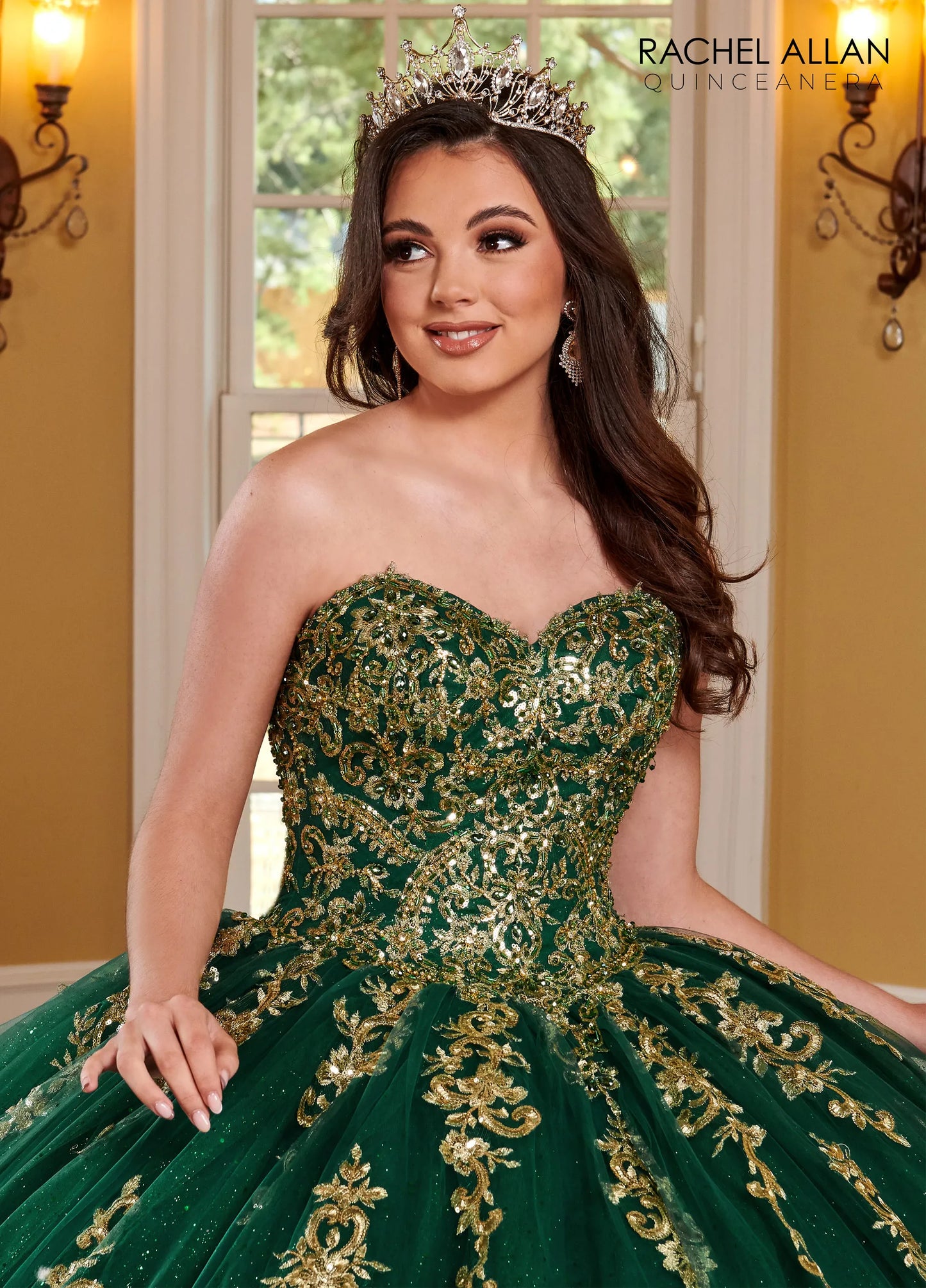 RQ2170 EMERALD GREEN WITH GOLD 14