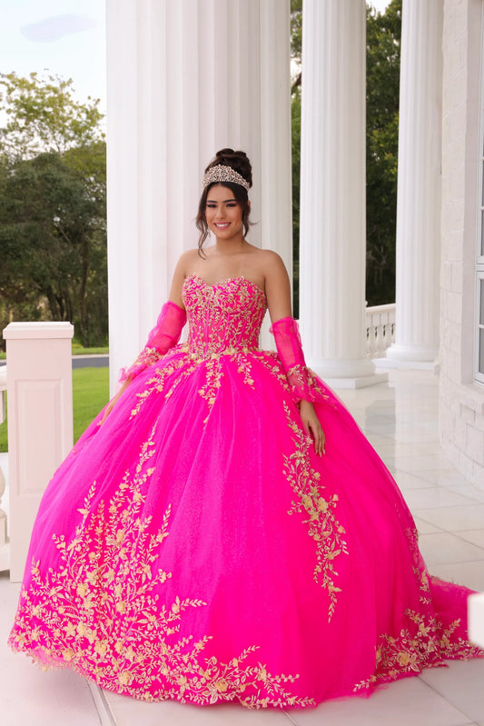 Q146 HOT PINK WITH GOLD 6