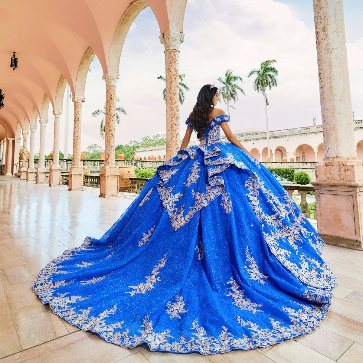 PR30163 ROYAL BLUE WITH GOLD 14