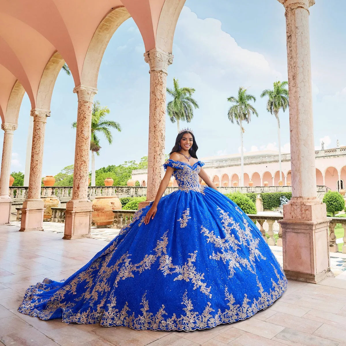 PR30163 ROYAL BLUE WITH GOLD 14